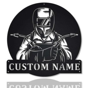 Personalized Blacksmith Welder Welding Shop Custom Metal Sign 1