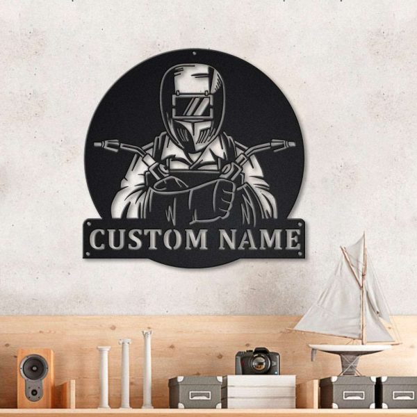 Personalized Blacksmith Welder Welding Shop Custom Metal Sign