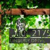 Personalized Bloodhound Dog Cute Puppy Address Sign House Number Plaque Custom Metal Sign 2