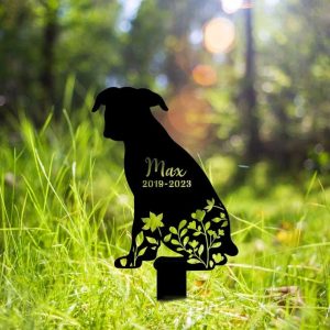 Personalized Boxer Memorial Sign Yard Stakes Boxer Dog Grave Marker Cemetery Decor Custom Metal Sign 2