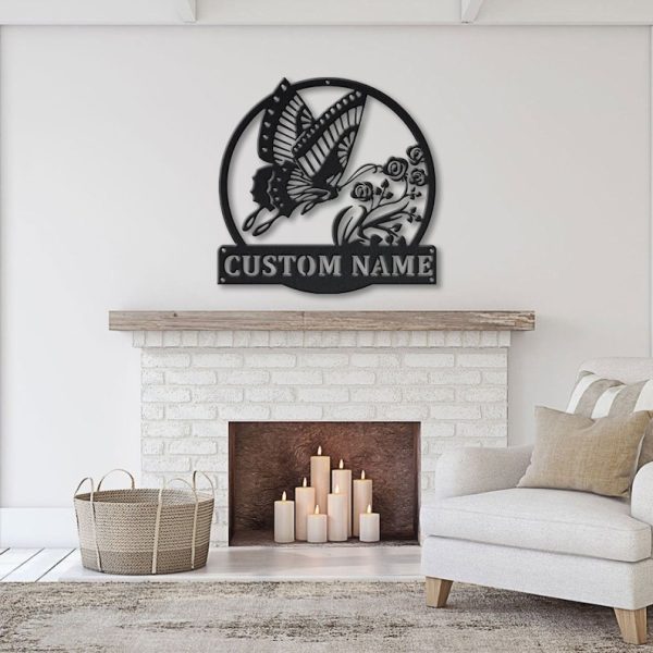 Personalized Butterfly Garden Decorative Custom Metal Sign