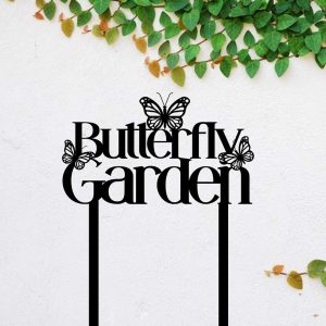 Personalized Butterfly Garden Yard Stakes Decorative Custom Metal Sign 2 1