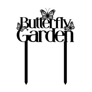 Personalized Butterfly Garden Yard Stakes Decorative Custom Metal Sign 3 1