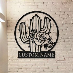 Personalized Cactus Garden Decorative Custom Metal Sign 2