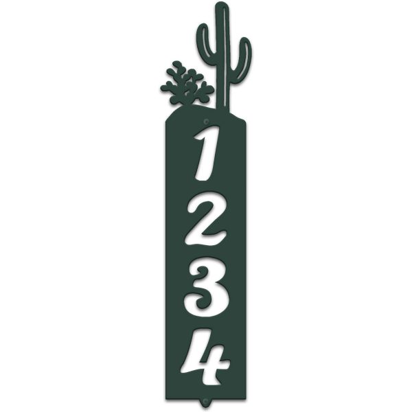 Personalized Cactus Southwestern Decor Address Sign House Number Plaque Custom Metal Sign