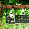 Personalized Cactus mountain Scene Wild Life Address Sign House Number Plaque Custom Metal Sign 2