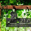 Personalized Cane Corso Cute Puppy Dog Address Sign House Number Plaque Custom Metal Sign 2