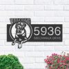 Personalized Cane Corso Dog Puppy Welcome Address Sign House Number Plaque Custom Metal Sign 1