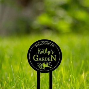 Personalized Cardinal Garden Stakes Decorative Custom Metal Sign