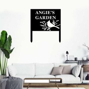 Personalized Cardinal Garden Stakes Decorative Custom Metal Sign