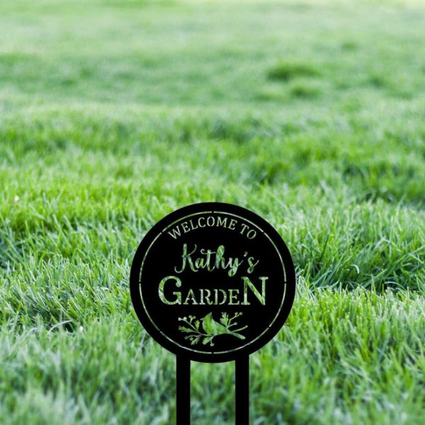 Personalized Cardinal Garden Stakes Decorative Custom Metal Sign