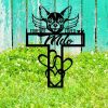 Personalized Chihuahua Memorial Sign Yard Stakes Grave Marker Cemetery Decor Custom Metal Sign 2