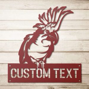 Personalized Cockatoo Parrot Garden Yard Decorative Custom Metal Sign 2