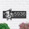 Personalized Cute Pig with Flower Crown Animal Ranch Address Sign House Number Plaque Custom Metal Sign 1 Personalized Cute Pig with Flower Crown Animal Ranch Address Sign House Number Plaque Custom Metal Sign 1