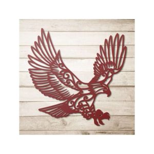 Personalized Eagle Flying Sign Independence Day Veteran Day Patriotic Decor Gift Custom Metal Sign 1