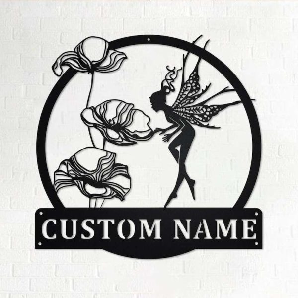 Personalized Fairy Foragers Garden Decorative Custom Metal Sign