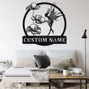 Personalized Fairy Foragers Garden Decorative Custom Metal Sign 3