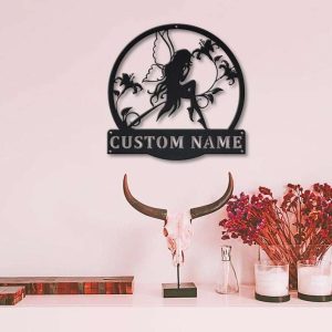 Personalized Fairy Garden Decorative Custom Metal Sign 1