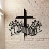 Personalized Faith Cross Memorial Sign Christian Cross Wall Art Loss Gift Custom Metal Sign 1