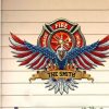 Personalized Family Name Firefighter Sign US Eagle with Flag Independence Day Veteran Day Home Decor Gift for Patriot Custom Metal Sign 1