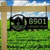 Personalized Farm Barn Address Sign Choose Style House Number Plaque Custom Metal Sign 3