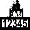 Personalized Father and Son Fishing Address Sign House Number Plaque Custom Metal Sign 1 1
