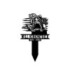 Personalized Firefighter Memorial Sign Yard Stakes Fireman Grave Marker Cemetery Decor Custom Metal Sign 3