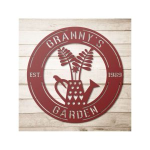 Personalized Flower And Bird Garden Decorative Custom Metal Sign Housewarming Gift 1