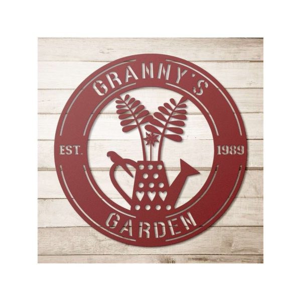 Personalized Flower And Bird Garden Decorative Custom Metal Sign Housewarming Gift