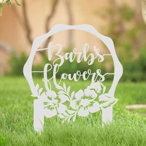 Personalized Flower Bed Garden Decorative Custom Metal Sign