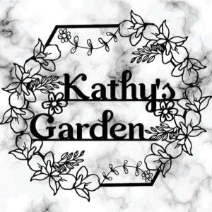 Personalized Flower Garden Hexagon Decorative Custom Metal Sign