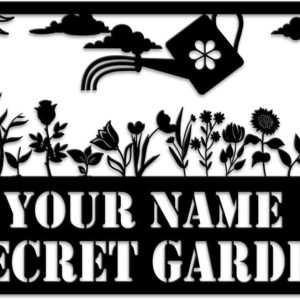 Personalized Flowers Garden She Shed Decorative Custom Metal Sign