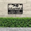 Personalized Flowers Garden She Shed Decorative Custom Metal Sign 2