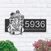 Personalized Football Player Sport Team Address Sign House Number Plaque Custom Metal Sign 1