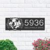 Personalized Funny Pig Farm Animal Farmhouse Address Sign House Number Plaque Custom Metal Sign 1