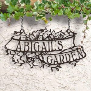 Personalized Garden Decorative Custom Metal Sign Housewarming Gift 1