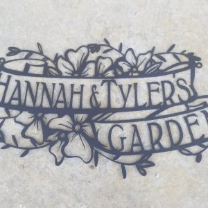 Personalized Garden Decorative Custom Metal Sign Housewarming Gift 2