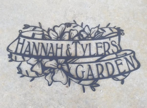 Personalized Garden Decorative Custom Metal Sign Housewarming Gift