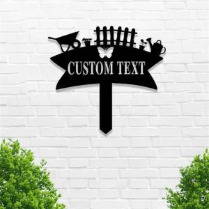 Personalized Garden Tools Yard Stakes Decorative Custom Metal Sign 2