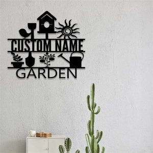 Personalized Garden Yard Decorative Flower Bird Custom Metal Sign 3