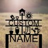 Personalized Gardening Tools Sun Bird Yard Stakes Decorative Garden Custom Metal Sign 3