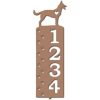 Personalized German Shepherd Paw Address Sign House Number Plaque Custom Metal Sign 1 1
