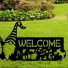 Personalized Gnome Peace Sign Garden Yard Stakes Decorative Custom Metal Sign 1