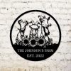 Personalized Goat Sunflower Farm Garden Decorative Custom Metal Sign Housewarming Gift 3