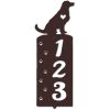 Personalized Golden Retriever Paw Prints Address Sign House Number Plaque Custom Metal Sign 1