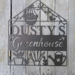 Personalized Greenhouse Garden Decorative Custom Metal Sign