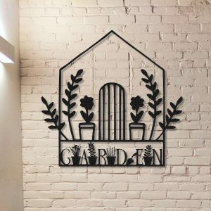 Personalized Greenhouse Garden Gate Decorative Custom Metal Sign 1