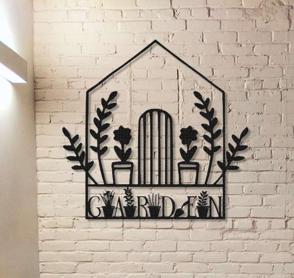 Personalized Greenhouse Garden Gate Decorative Custom Metal Sign