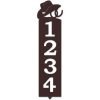 Personalized Hat and Horseshoes Western Cowboy Address Sign House Number Plaque Custom Metal Sign 1