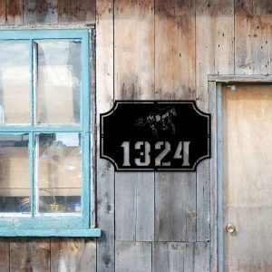 Personalized Horse Address Sign House Number Plaque Custom Metal Sign 4